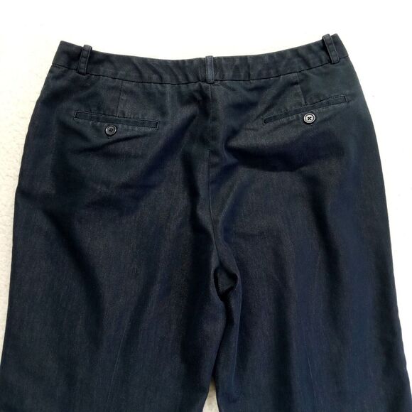 Essentials by A.B.S. Pants Womens 12 (32) Denim Look Dress Pants Cotton Blend - Picture 4 of 11